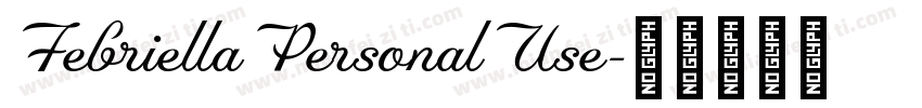 FebriellaPersonalUse字体转换