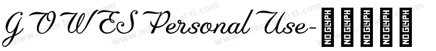 GOWESPersonalUse字体转换