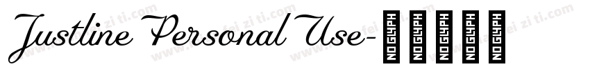 JustlinePersonalUse字体转换