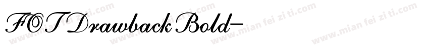 FOTDrawbackBold字体转换