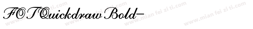 FOTQuickdrawBold字体转换