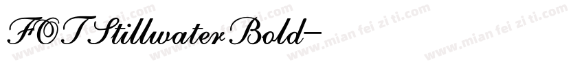 FOTStillwaterBold字体转换