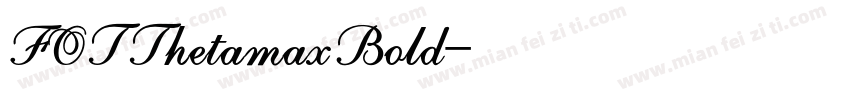 FOTThetamaxBold字体转换