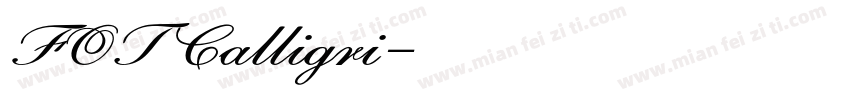 FOTCalligri字体转换