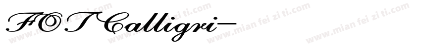 FOTCalligri字体转换