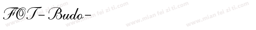 FOT-Budo字体转换