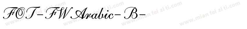 FOT-FWArabic-B字体转换