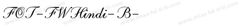 FOT-FWHindi-B字体转换