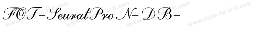 FOT-SeuratProN-DB字体转换