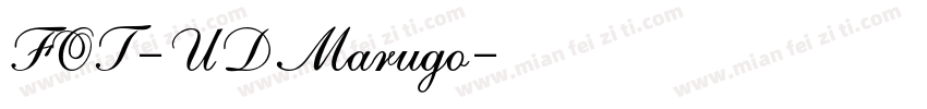 FOT-UDMarugo字体转换