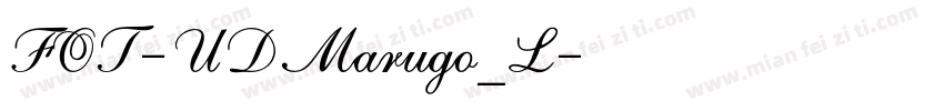 FOT-UDMarugo_L字体转换