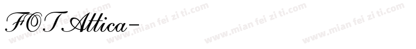 FOTAttica字体转换