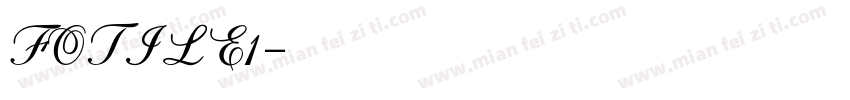 FOTILE1字体转换