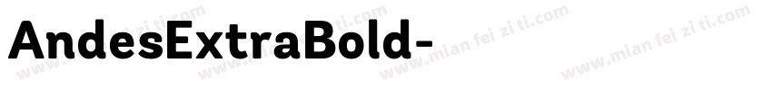 AndesExtraBold字体转换