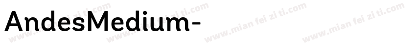 AndesMedium字体转换