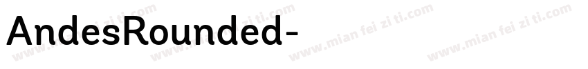 AndesRounded字体转换