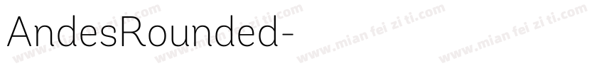 AndesRounded字体转换