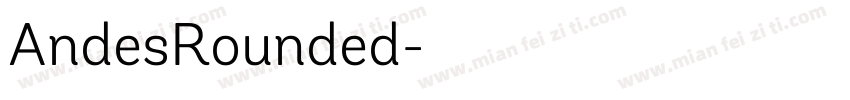 AndesRounded字体转换