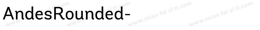 AndesRounded字体转换