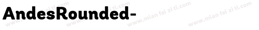 AndesRounded字体转换