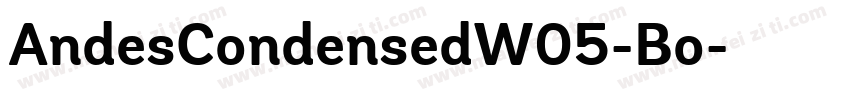 AndesCondensedW05-Bo字体转换