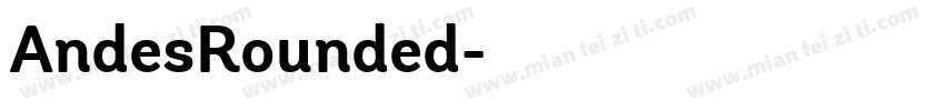 AndesRounded字体转换