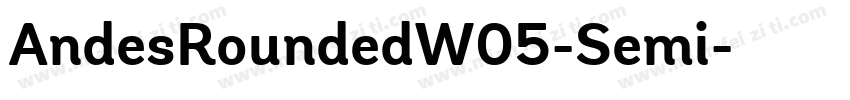AndesRoundedW05-Semi字体转换