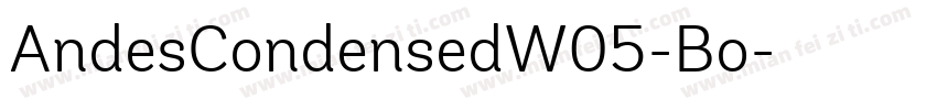 AndesCondensedW05-Bo字体转换