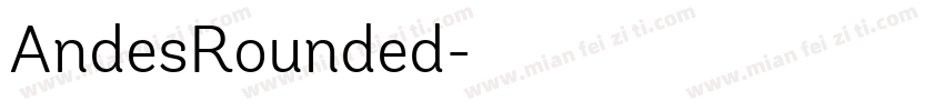 AndesRounded字体转换