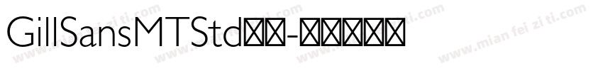 GillSansMTStd字体字体转换