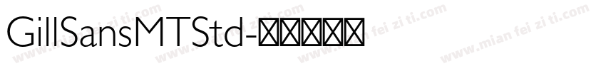 GillSansMTStd字体转换