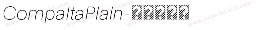 CompaItaPlain字体转换