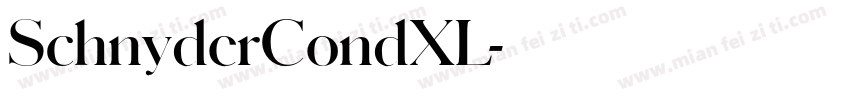 SchnyderCondXL字体转换