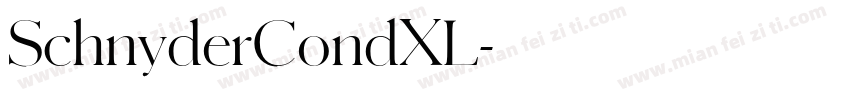 SchnyderCondXL字体转换