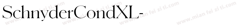 SchnyderCondXL字体转换