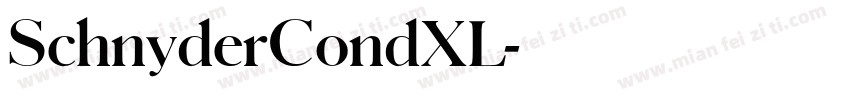 SchnyderCondXL字体转换