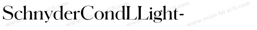 SchnyderCondLLight字体转换