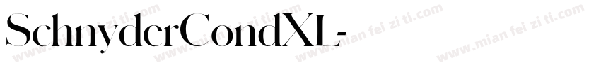 SchnyderCondXL字体转换
