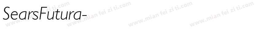 SearsFutura字体转换