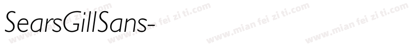 SearsGillSans字体转换