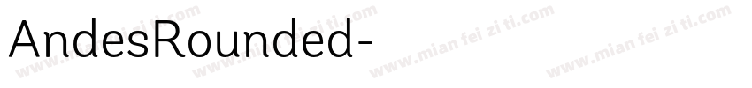 AndesRounded字体转换