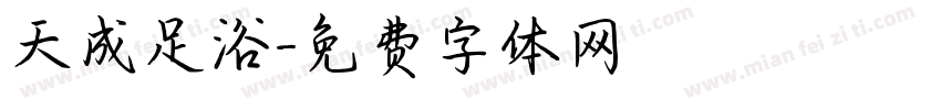 天成足浴字体转换