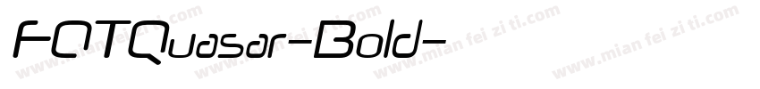 FOTQuasar-Bold字体转换
