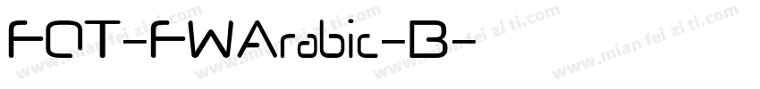 FOT-FWArabic-B字体转换