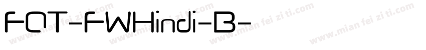 FOT-FWHindi-B字体转换