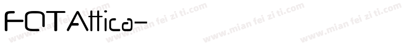 FOTAttica字体转换