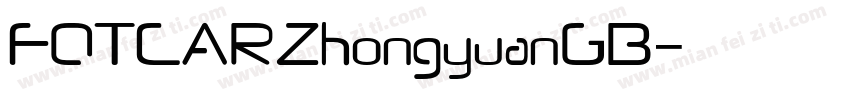 FOTCARZhongyuanGB字体转换