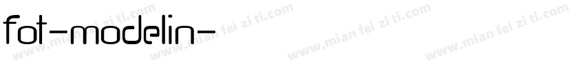 fot-modelin字体转换