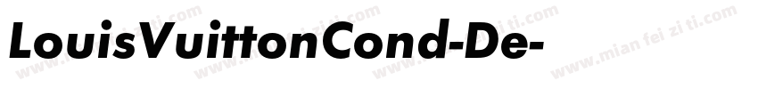 LouisVuittonCond-De字体转换