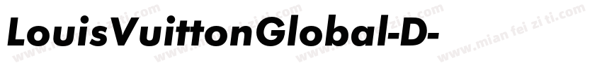LouisVuittonGlobal-D字体转换